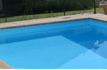 Epoxy painted swimming pool